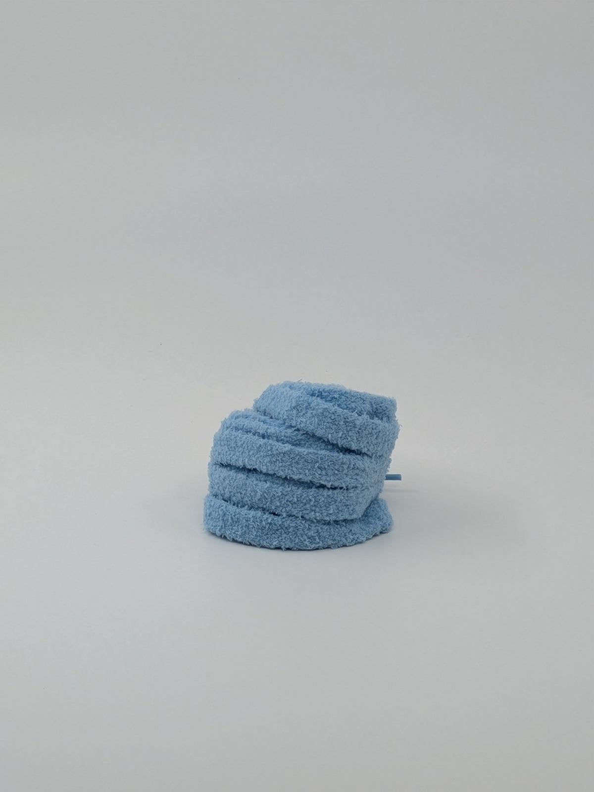 Lacets fluffy bleu ciel